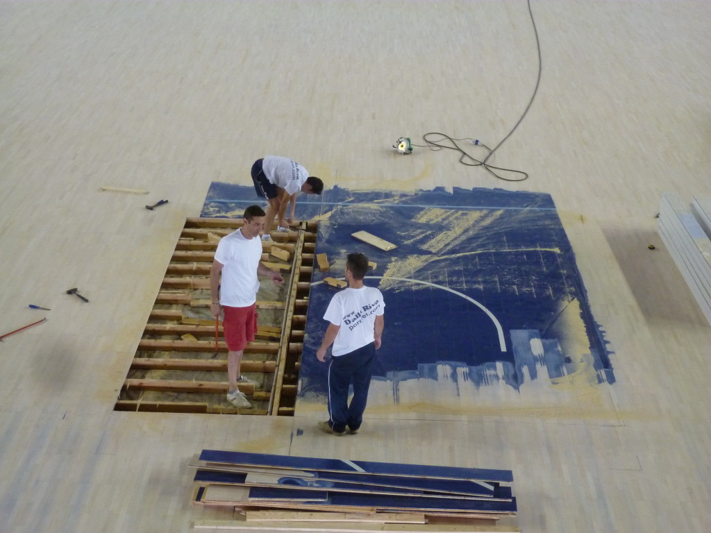 parquet sportivo manutenzione basket treviglio dalla riva 2014