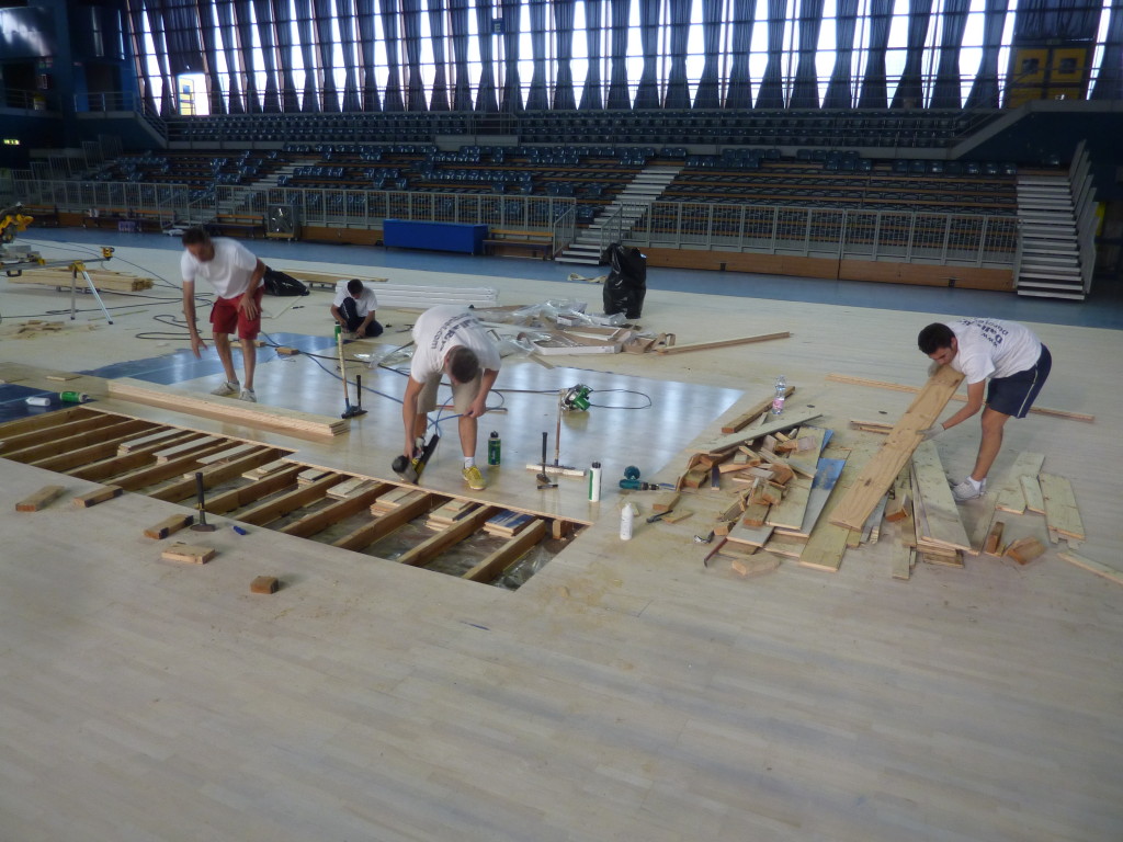 parquet sportivo manutenzione pavimentazione sportiva basket treviglio