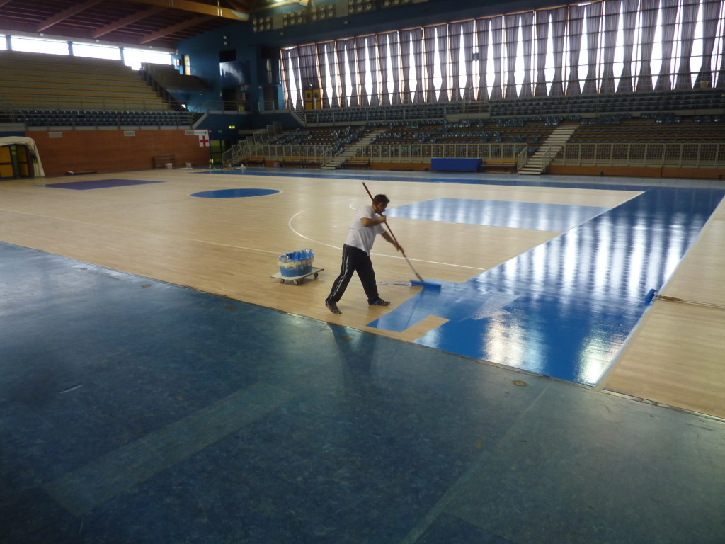 pavimentazione sportiva manutenzione parquet sportivo basket treviglio dalla riva