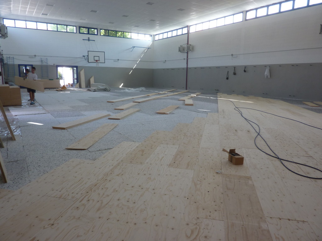 Sostituzione parquet per palestra Dalla Riva 2014