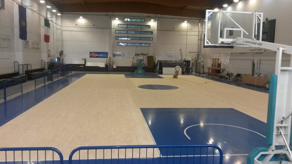Manutenzione parquet per palestre Cogoleto Liguria Dalla Riva 2014