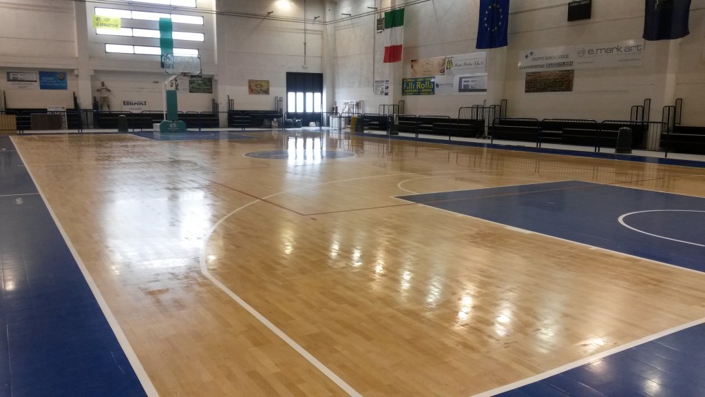 Parquet per palestre Dalla Riva 2014 Cogoleto manutenzione