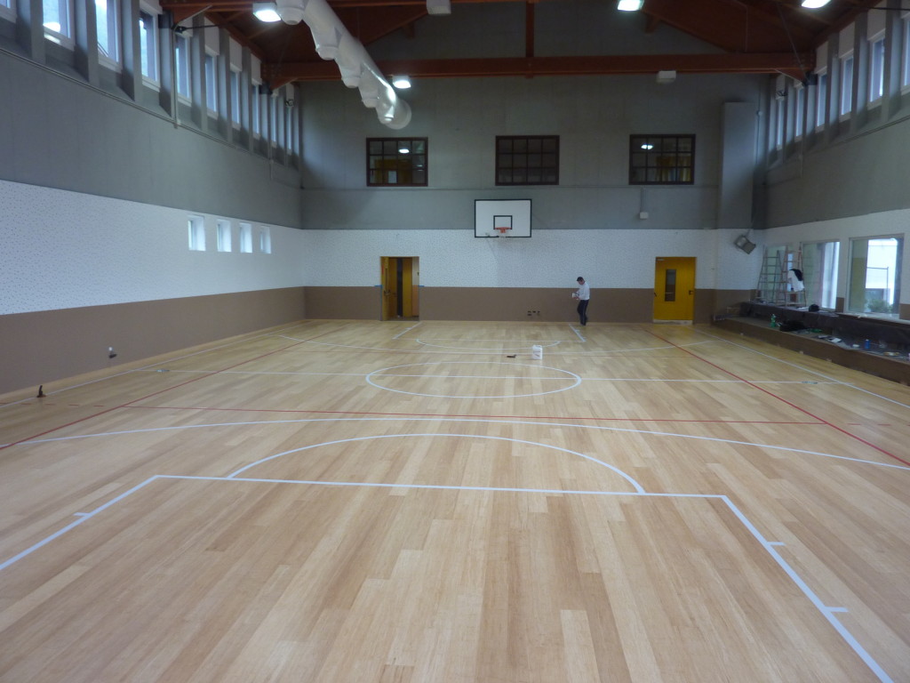 Parquet sportivo per palestre con riscaldamento radiante Croviana Trentino 2014