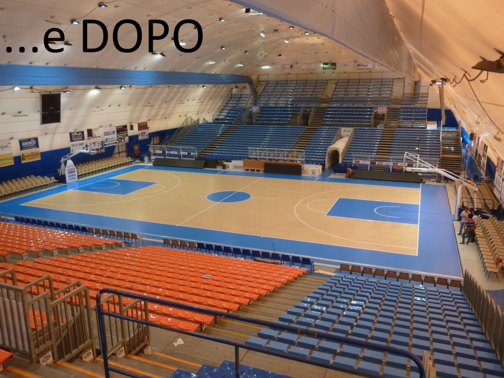 SICILIA-CAPO D'ORLANDO-PARQUET-NBA-PER-PALASPORT-DALLA-RIVA-2014-02