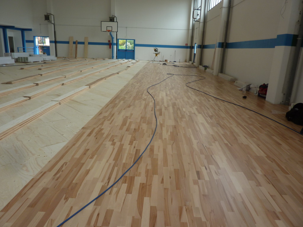 Torrevecchia Pavia parquet multistrato palestra Dalla Riva parquet sportivi 2014