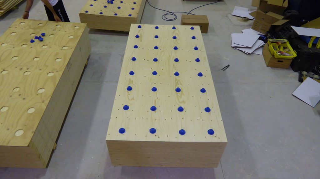 Pavimento sportivo Solid Jump System pronto per essere installato Dalla Riva 2014