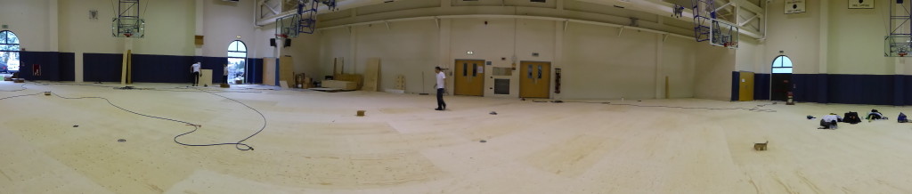 panoramica parquet sportivo dalla riva base militare USA Aviano Pordenone 2014