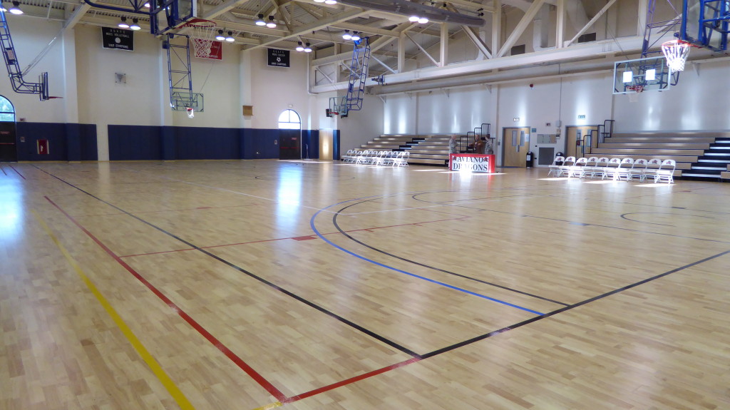 nuova pavimentazione sportiva in legno Dalla Riva Sportfloors Aviano base Nato Usa