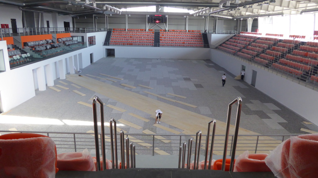 Moldavia parquet per palestre Dalla Riva Sportfloors a Chisinau 2014