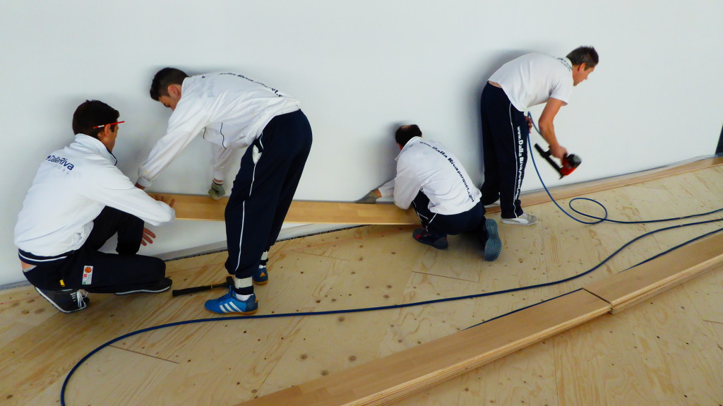Parquet sportivo per palazzetto dello sport Moldavia Chisinau Dalla Riva 2014