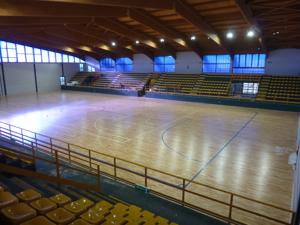 La nuova pavimentazione sportiva della palestra di Quartu Sant'Elena realizzata da Dalla Riva