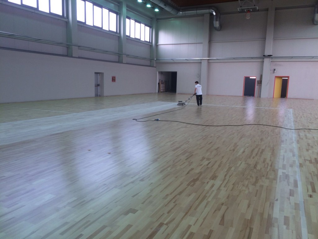 nuovo parquet sportivo Dalla Riva Sportfloors in provincia di Ferrara