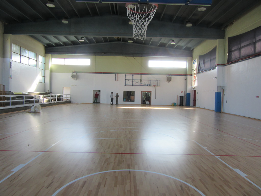 Il pavimento sportivo posato nella struttura in provincia di Vercelli è omologato Fiba