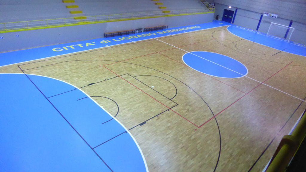 Un campo Dalla Riva Sportfloors approvato dalla Divisione Nazionale calcio a 5 per il futsal lignanese d'eccellenza