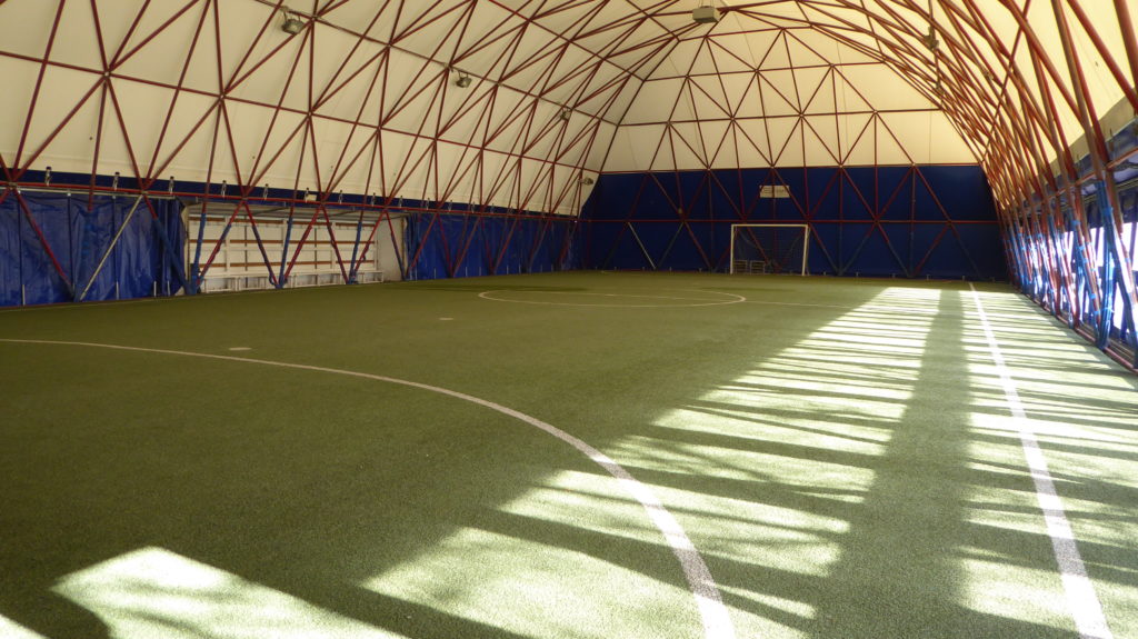 Così si presentava la struttura del Garden Sporting Center di Rimini prima dell'intervento di Dalla Riva