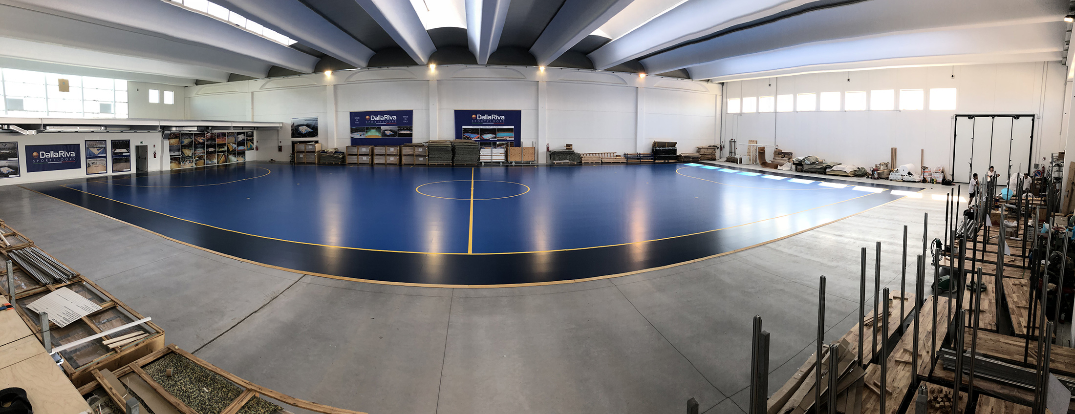 La nazionale calcio a 5 svedese sceglie Dalla Riva 7 Una panoramica dell’intera pavimentazione