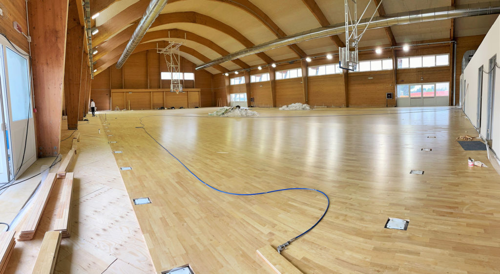 Torniamo in Friuli con 1200 mq di parquet sportivo in massello 6 Cordenons img 06